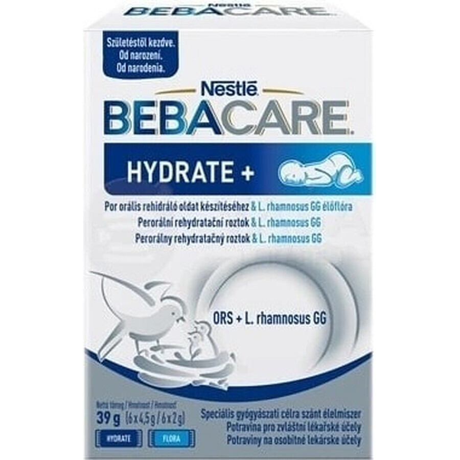 BEBACARE HYDRATE+ (from birth) 1×39 g, rehydration solution with lactic acid bacteria