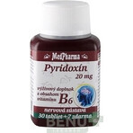 MedPharma PYRIDOXIN 20 mg (Vitamin B6) 1×37 tbl, 30+7 frei