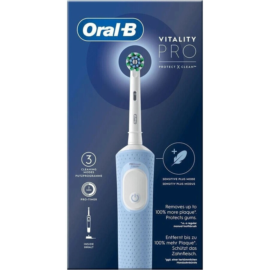 Oral-B EK Vitality Pro Protect X Clean Vapour Blue 1×1 periuță de dinți electrică