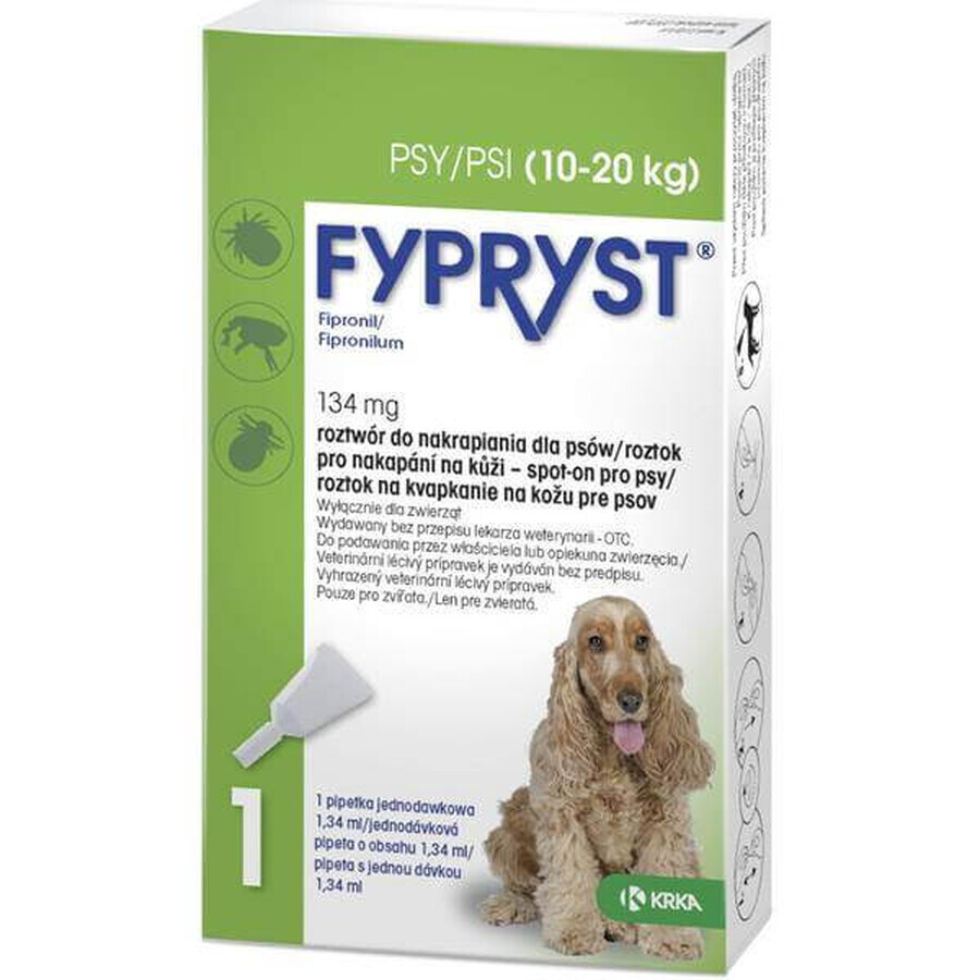 FYPRYST PSY 10-20 KG 1×134 mg, Arzneimittel für Hunde