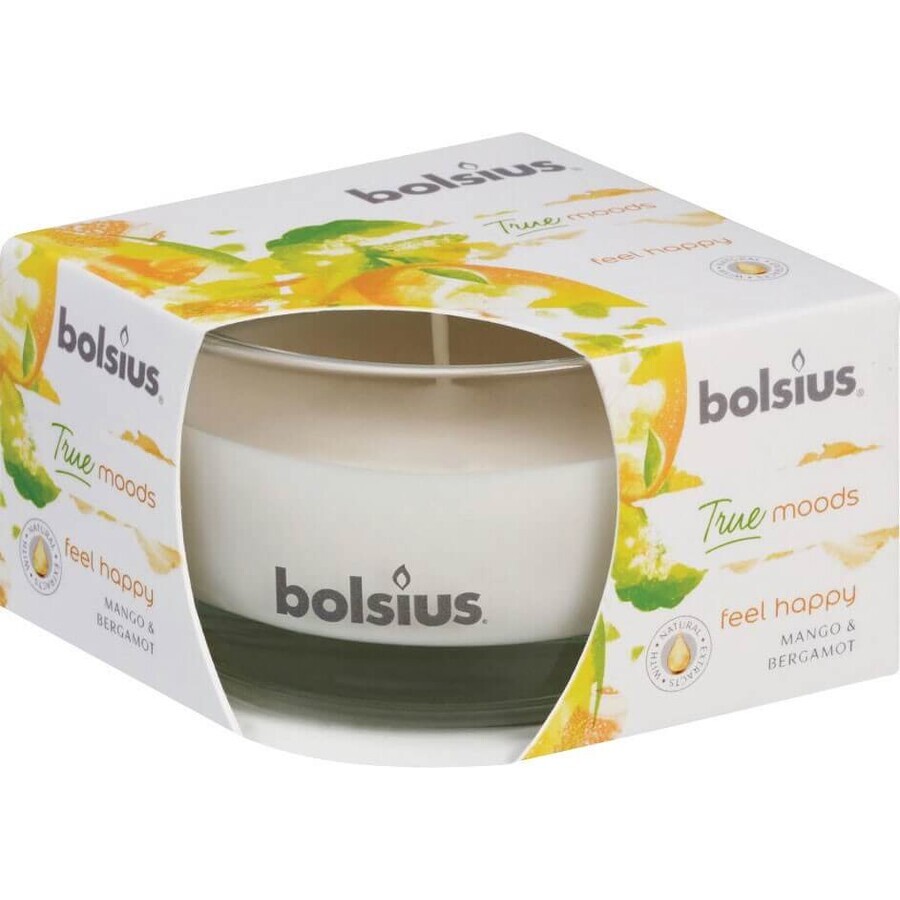 Bolsius Aromatic 2.0 Mango Scented Candle Bottle 1×1 pc, size 80 x 50 mm