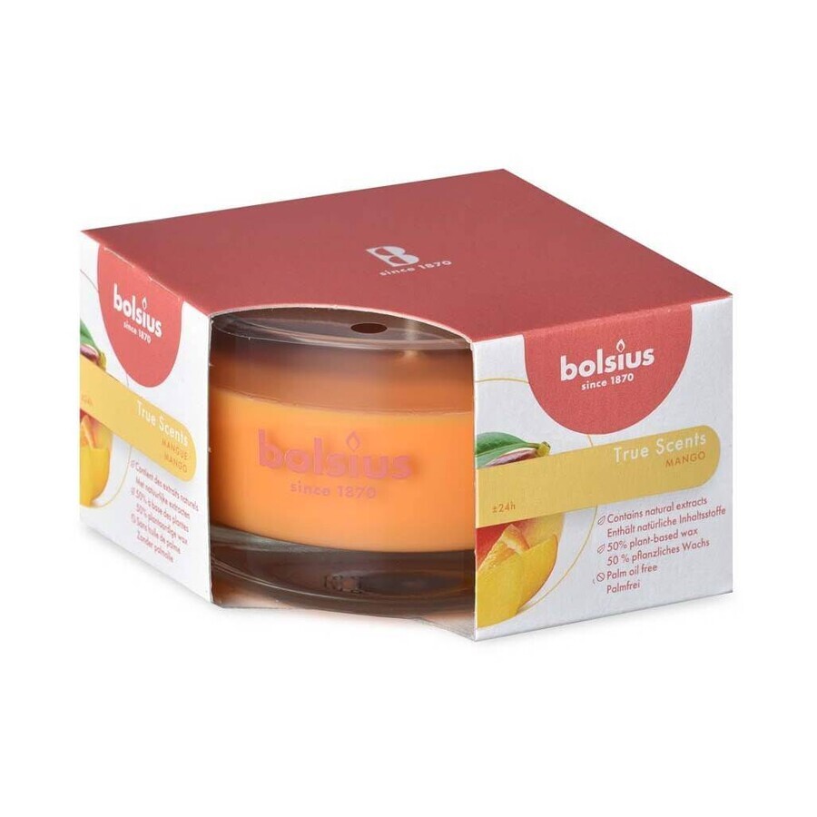 Bolsius Aromatic 2.0 Mango Scented Candle Bottle 1×1 pc, size 80 x 50 mm