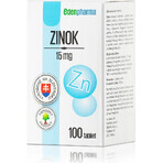 EDENPharma ZINOK 15 mg 1×100 tbl, integratore alimentare