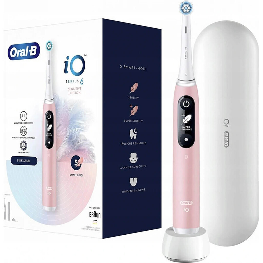 Tandenborstel Oral-B iO Series 6 Roze 1×1, elektrische tandenborstel