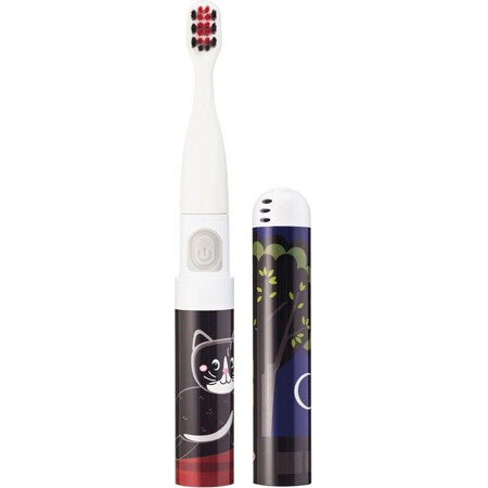 VITAMMY SMILE sonic toothbrush for children, black cat, from 3 years 1×1 pc, with a picture of a black cat