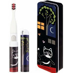 VITAMMY SMILE sonic toothbrush for children, black cat, from 3 years 1×1 pc, with a picture of a black cat