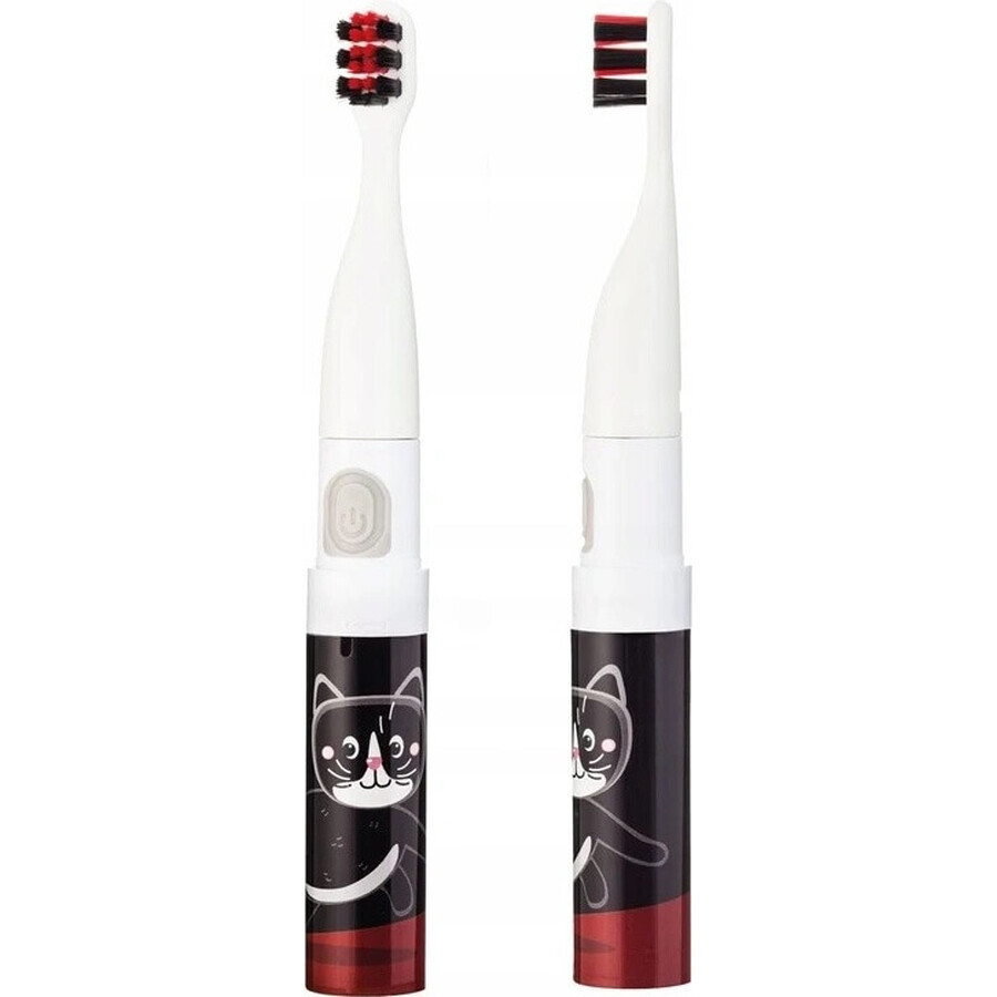 VITAMMY SMILE sonic toothbrush for children, black cat, from 3 years 1×1 pc, with a picture of a black cat