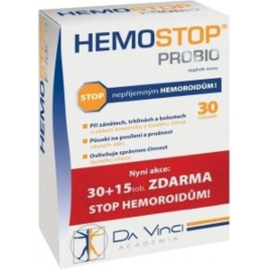 HEMOSTOP SYNBIO - DA VINCI 1×45 cps, voedingssupplement