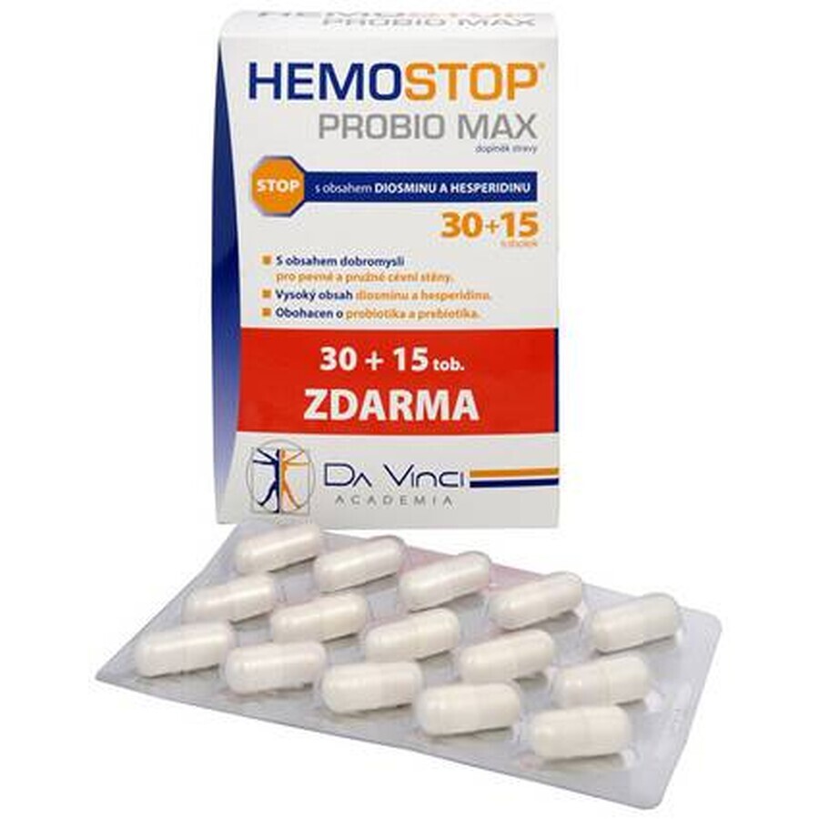 HEMOSTOP SYNBIO - DA VINCI 1×45 cps, voedingssupplement