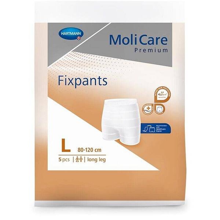 MoliCare Premium Fixbroek lange pijp lange pijp L 1×5 stuks, Fixbroek (80-120 cm)