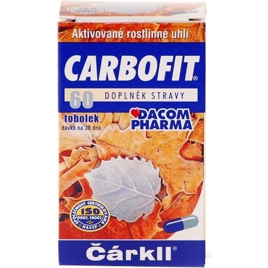 CARBOFIT Houtskool 1×60 cps, geactiveerde houtskool