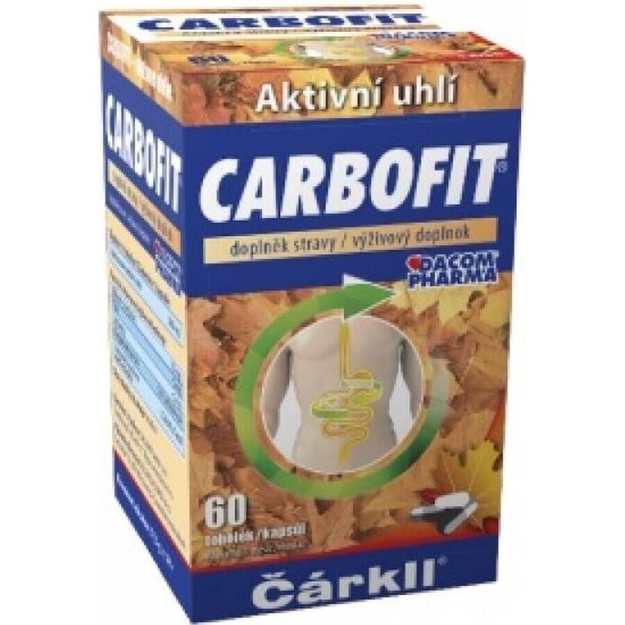 CARBOFIT Houtskool 1×60 cps, geactiveerde houtskool