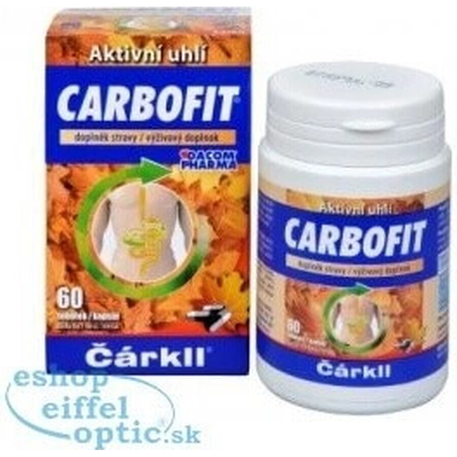 CARBOFIT Houtskool 1×60 cps, geactiveerde houtskool