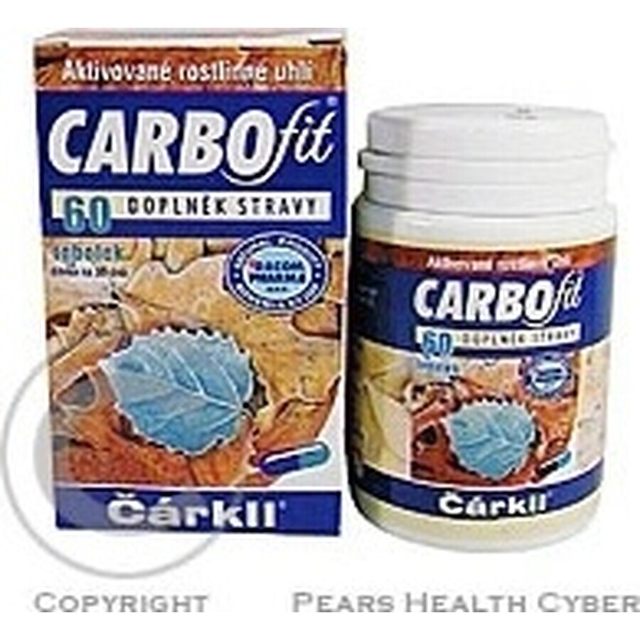 CARBOFIT Houtskool 1×60 cps, geactiveerde houtskool