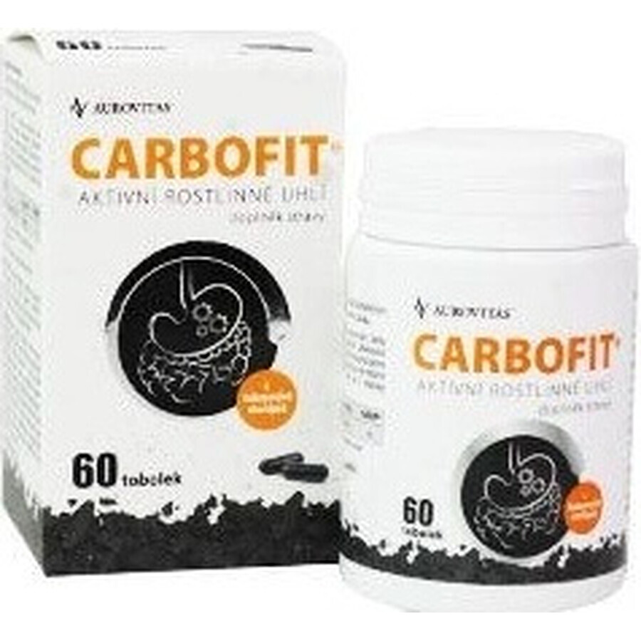 CARBOFIT Houtskool 1×60 cps, geactiveerde houtskool