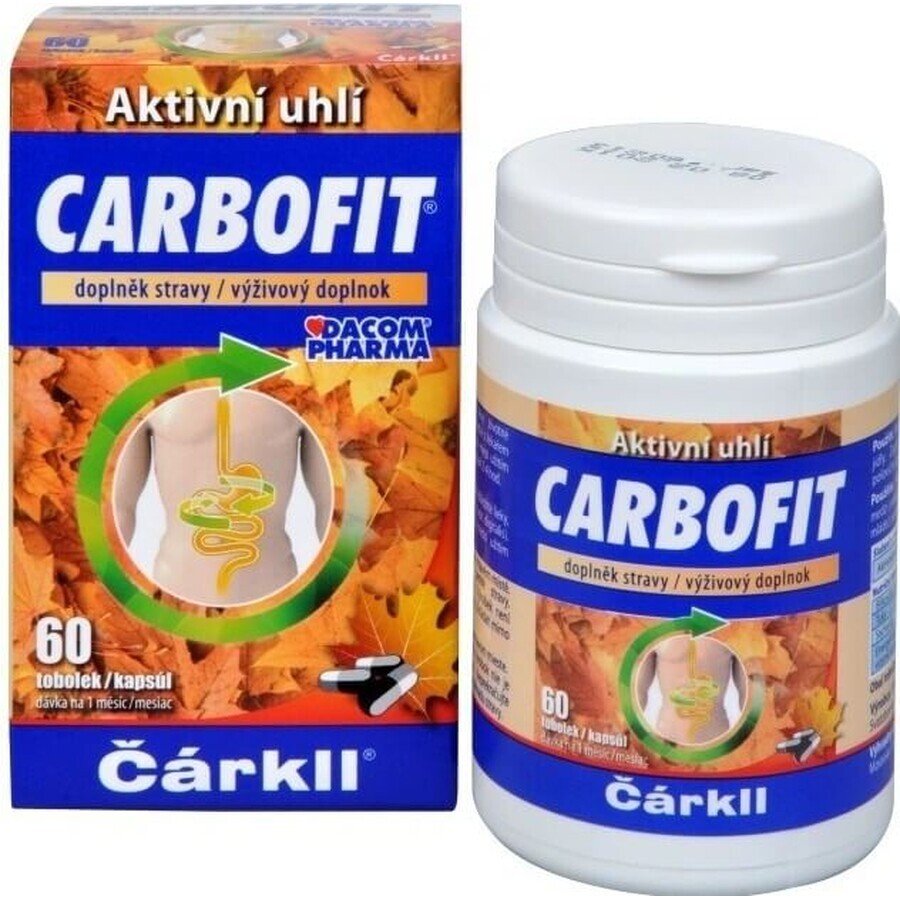 CARBOFIT Houtskool 1×60 cps, geactiveerde houtskool