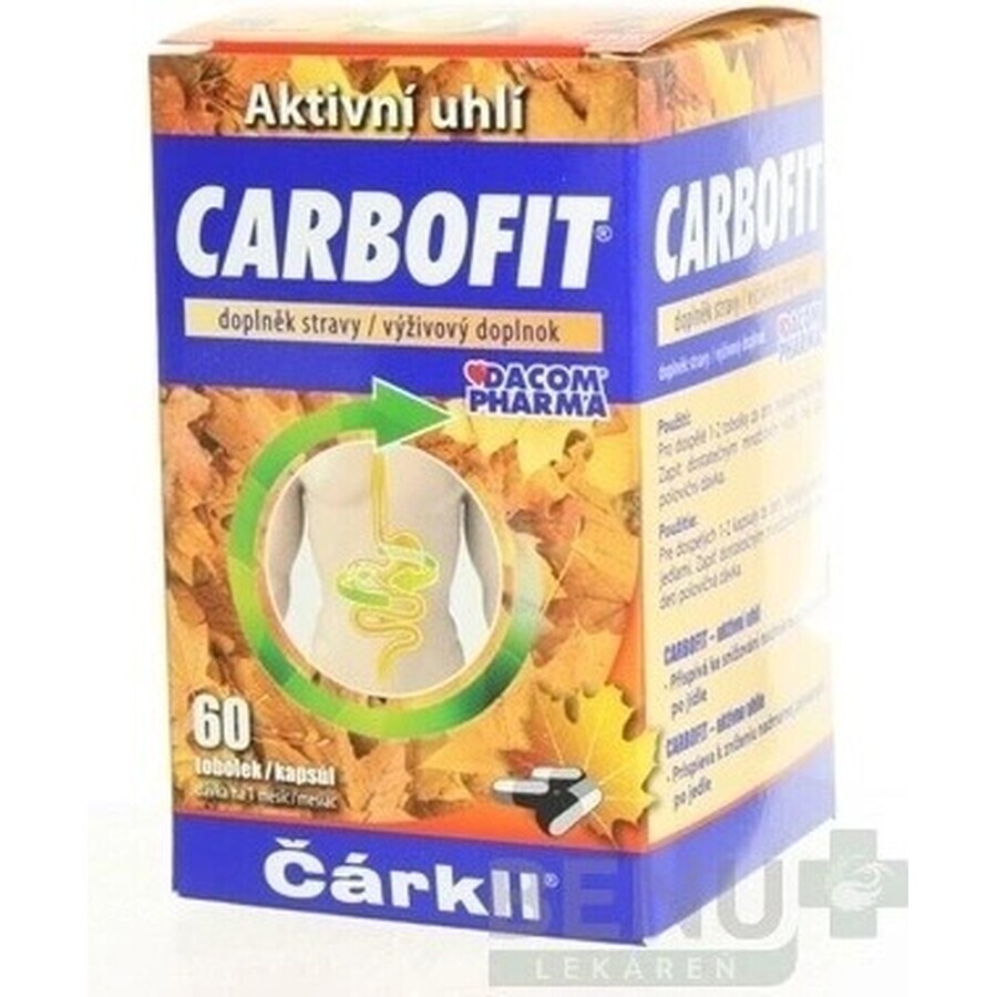 CARBOFIT Houtskool 1×60 cps, geactiveerde houtskool