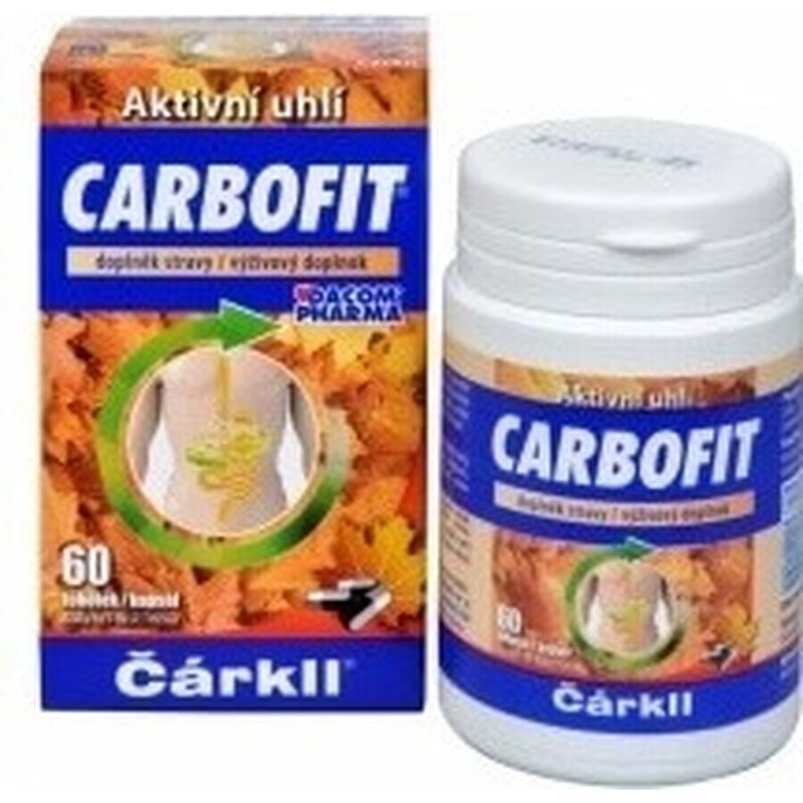 CARBOFIT Houtskool 1×60 cps, geactiveerde houtskool