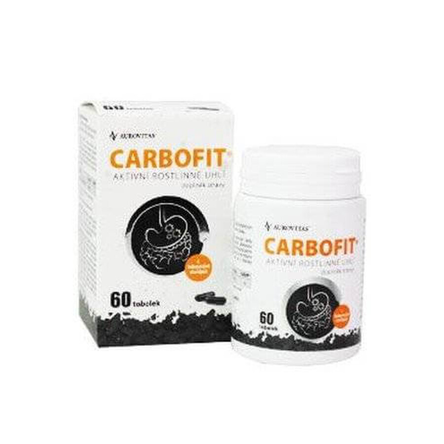 CARBOFIT Houtskool 1×60 cps, geactiveerde houtskool