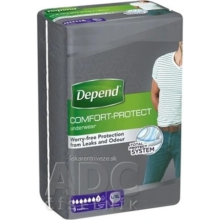 DEPEND NORMAL L/XL pentru bărbați 1×9 buc, chiloți extensibili