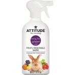 ATTITUDE Detergent fără parfum pentru fructe și legume cu spray 1×800 ml , detergent pentru fructe