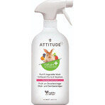 ATTITUDE Detergent fără parfum pentru fructe și legume cu spray 1×800 ml , detergent pentru fructe