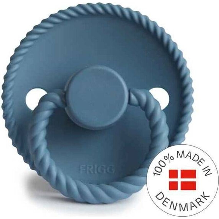 FRIGG Silicone Rope Ocean View Pacifier Ocean View, +6m 1×1 pc, 1×1, Ocean View Pacifier