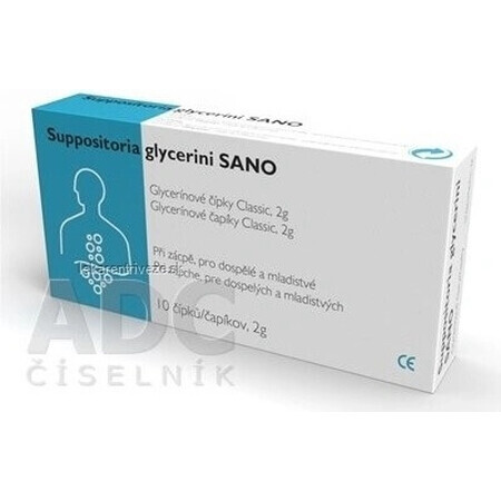 SANO Zäpfchen Glycerini SANO Classic Glycerin Zäpfchen 2g 1x10 Stück, Glycerin-Zäpfchen