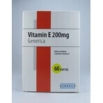 GENERICA Vitamine E 200 U.I. 1×60 cps, voedingssupplement