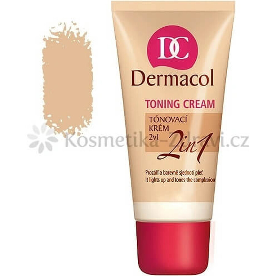 DERMACOL Kleurcrème 2in1 tint: NATURAL 1×30 ml, 2in1 kleurcrème