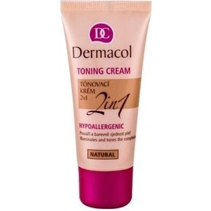 DERMACOL Kleurcrème 2in1 tint: NATURAL 1×30 ml, 2in1 kleurcrème