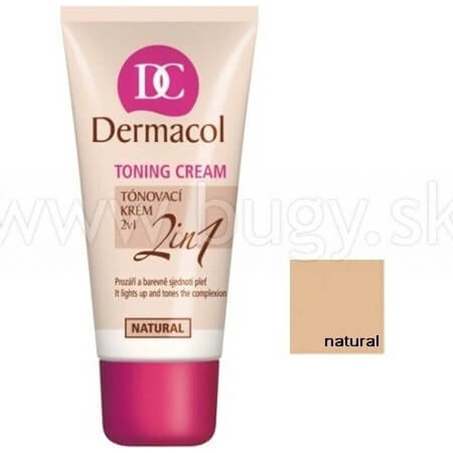 DERMACOL Kleurcrème 2in1 tint: NATURAL 1×30 ml, 2in1 kleurcrème