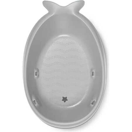 SKIP HOP Bañera con cojín ergonómico Moby trifásico Moby 1×1 piezas, gris