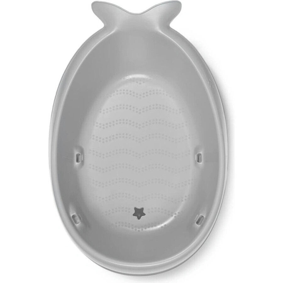 SKIP HOP Bañera con cojín ergonómico Moby trifásico Moby 1×1 piezas, gris