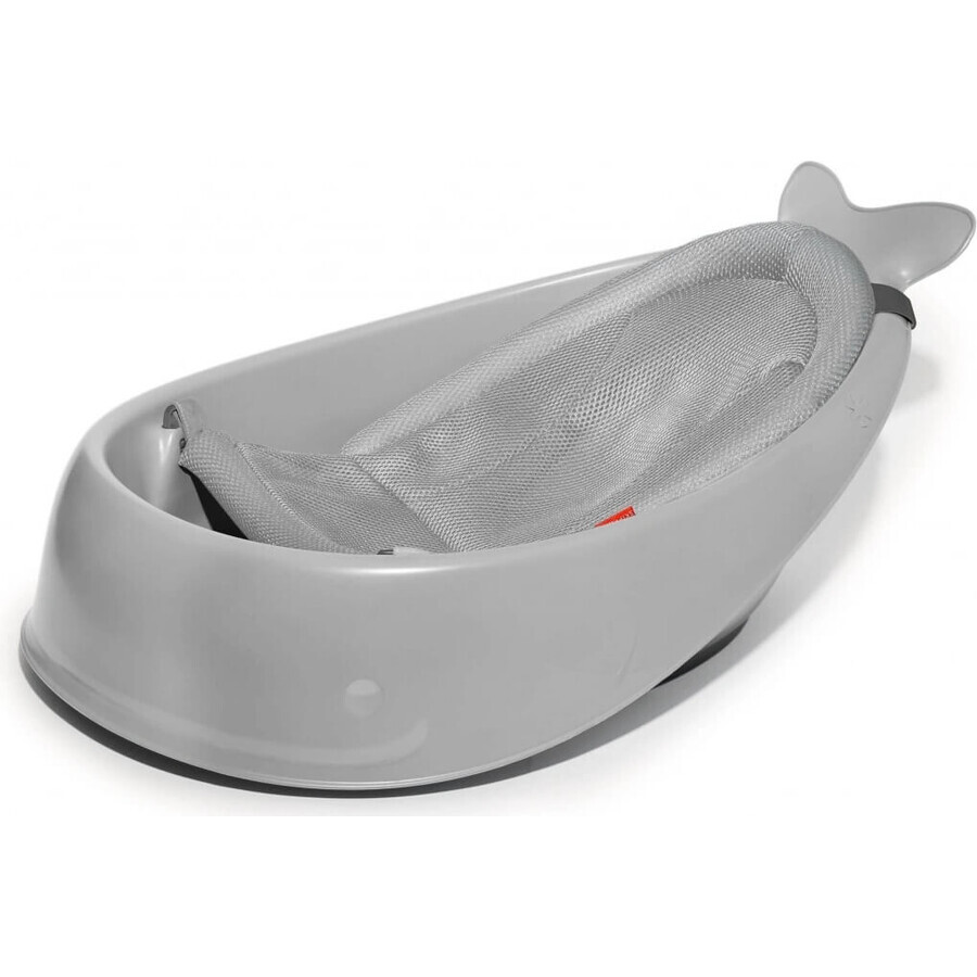 SKIP HOP Bañera con cojín ergonómico Moby trifásico Moby 1×1 piezas, gris