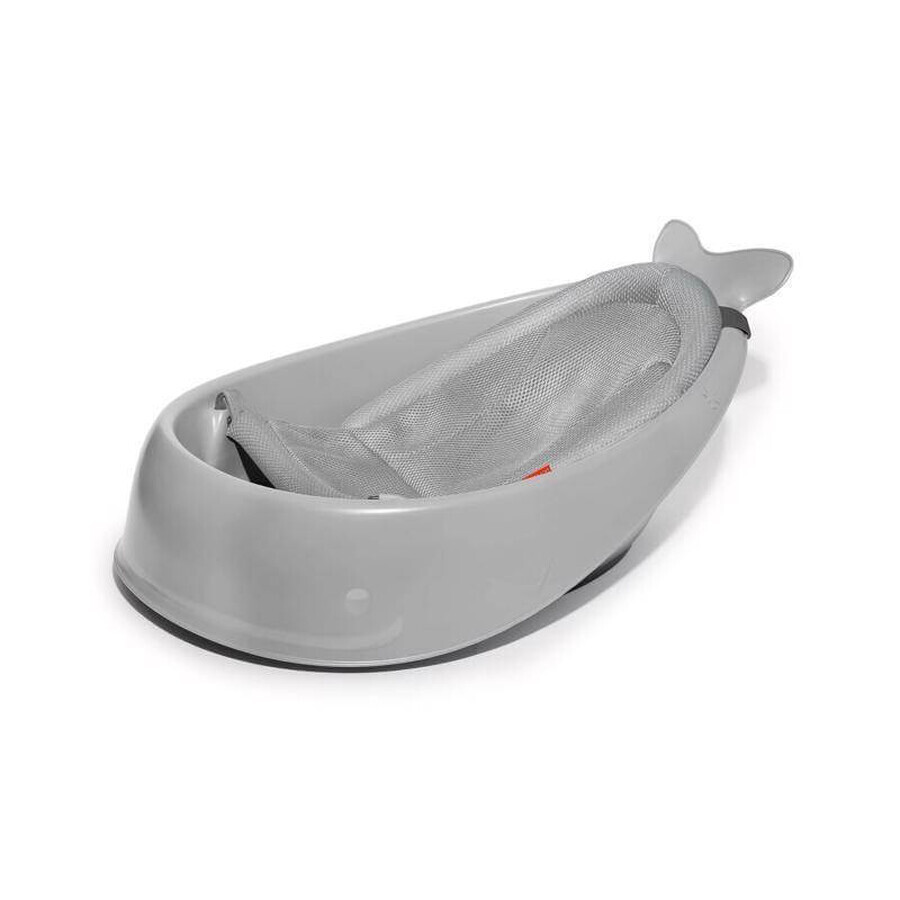 SKIP HOP Bañera con cojín ergonómico Moby trifásico Moby 1×1 piezas, gris