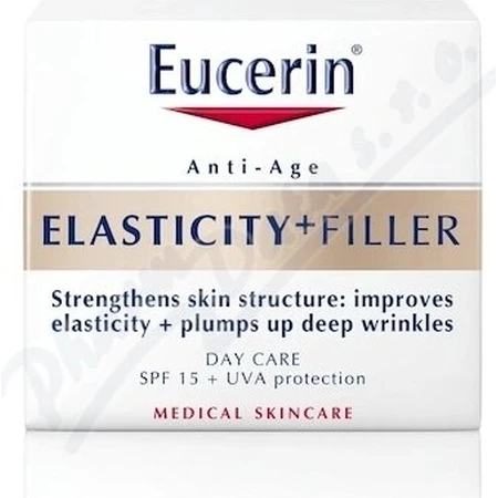 Eucerin HYALURON-FILLER+ELASTICITY krem na dzień 1×50 ml, wypełnia głębokie zmarszczki: ceny i cechy