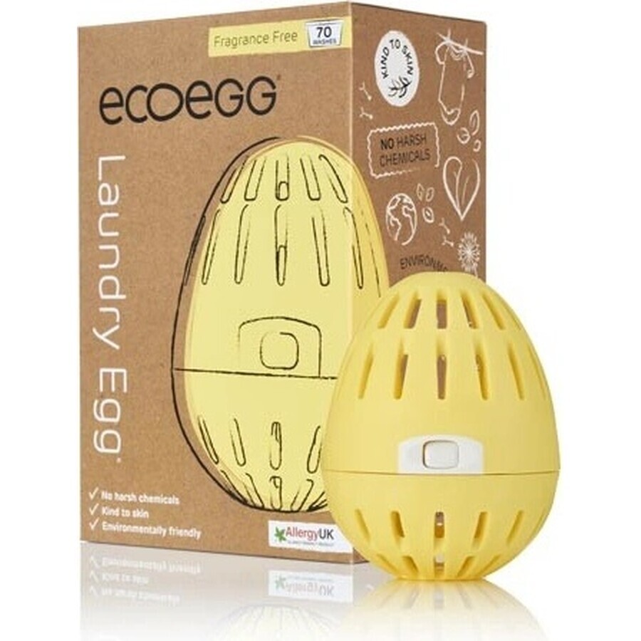 Ecoegg Wash Egg - 70 washes fragrance free 1×1 pc, egg for 70 washes (4 months)