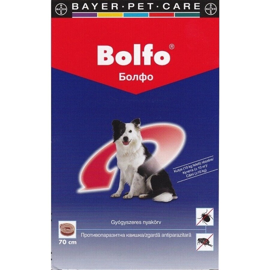 70CM COLLAR BOLLAR FOR LARGE DOGS A.U.V.V. 1×1 pc, collier antiparasitaire