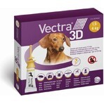 Vectra 3D spot-on per cani XS (1,5-4 kg) 1×3 pezzi, spot-on contro i parassiti