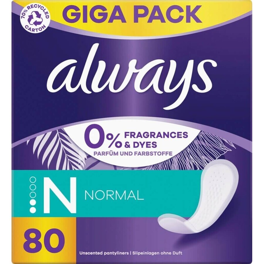 Always Intimates 80pcs Normal 1×80 pcs, underwear