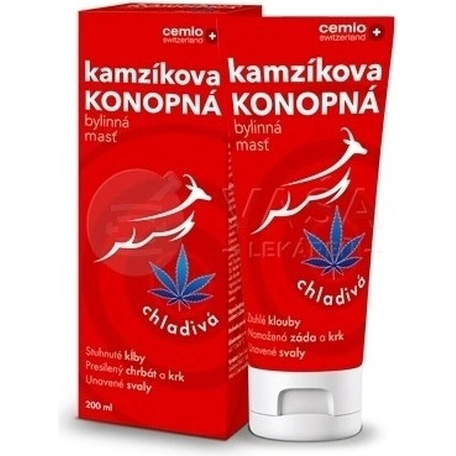 Cemio Kamzik's verkoelende hennepzalf 1×200ml, hennepzalf