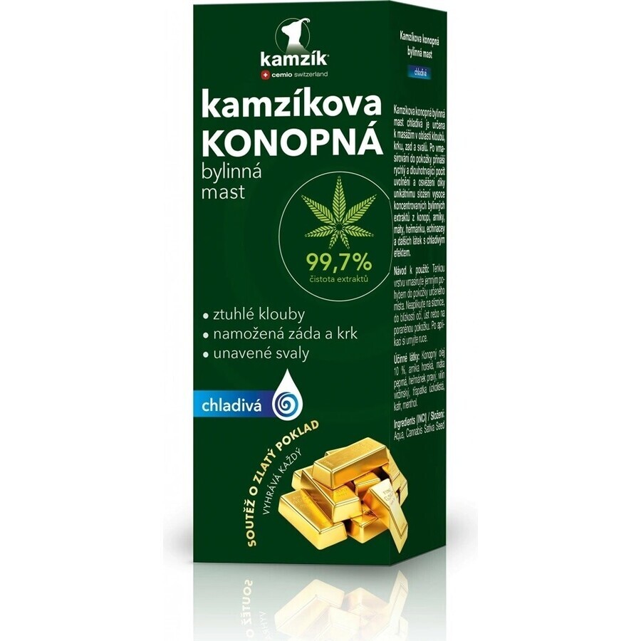 Cemio Kamzik's verkoelende hennepzalf 1×200ml, hennepzalf