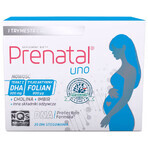 Set Prenatal Uno, 30 capsule + 30 capsule + Prenatal DHA, 30 capsule + sticlă gratuită