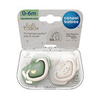 Canpol Babies, pacifier, silicone, symmetrical, Goose, 0-6 months, 2 pieces