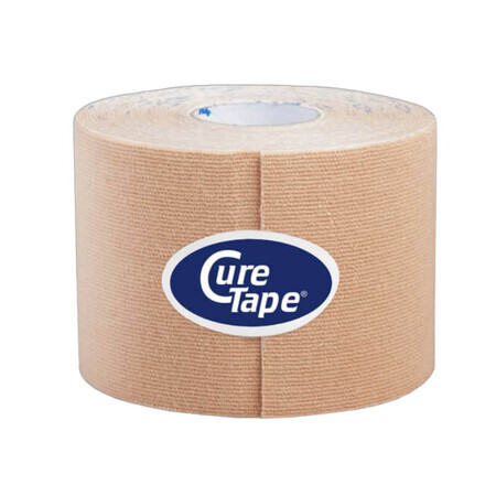 CureTape Classic, cinta kinesiológica, beige, 5 cm x 5 m, 1 ud.