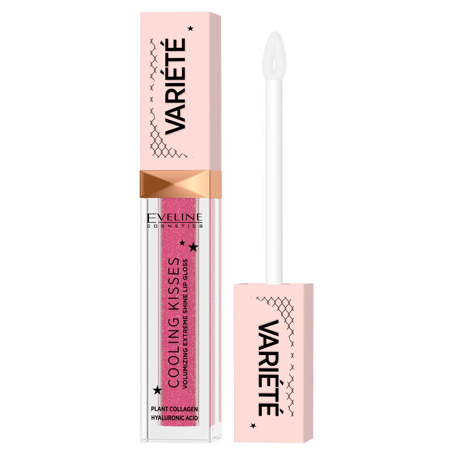 Eveline Cosmetics Varie Variete Cooling Kiss, lucidalabbra volumizzante con effetto rinfrescante, n. 06, 6,8 ml