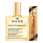 Set Nuxe Huile Prodigieuse, droge olie voor lichaam, gezicht en haar, 100 ml + Huile Prodigieuse Or, roll-on olie, 8 ml