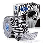 CureTape Art Zebra Black, kinesiology tape, 5 cm x 5 m, 1 pc