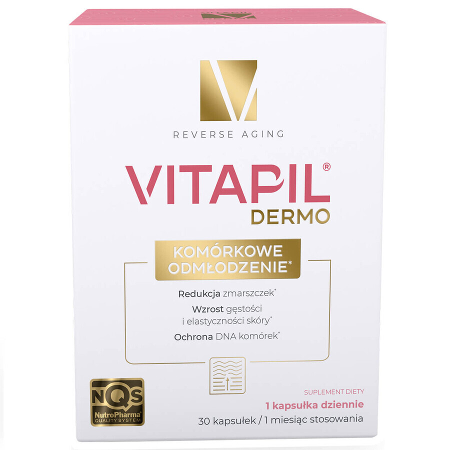 Vitapil Dermo Rejuvenare celulară, 30 capsule